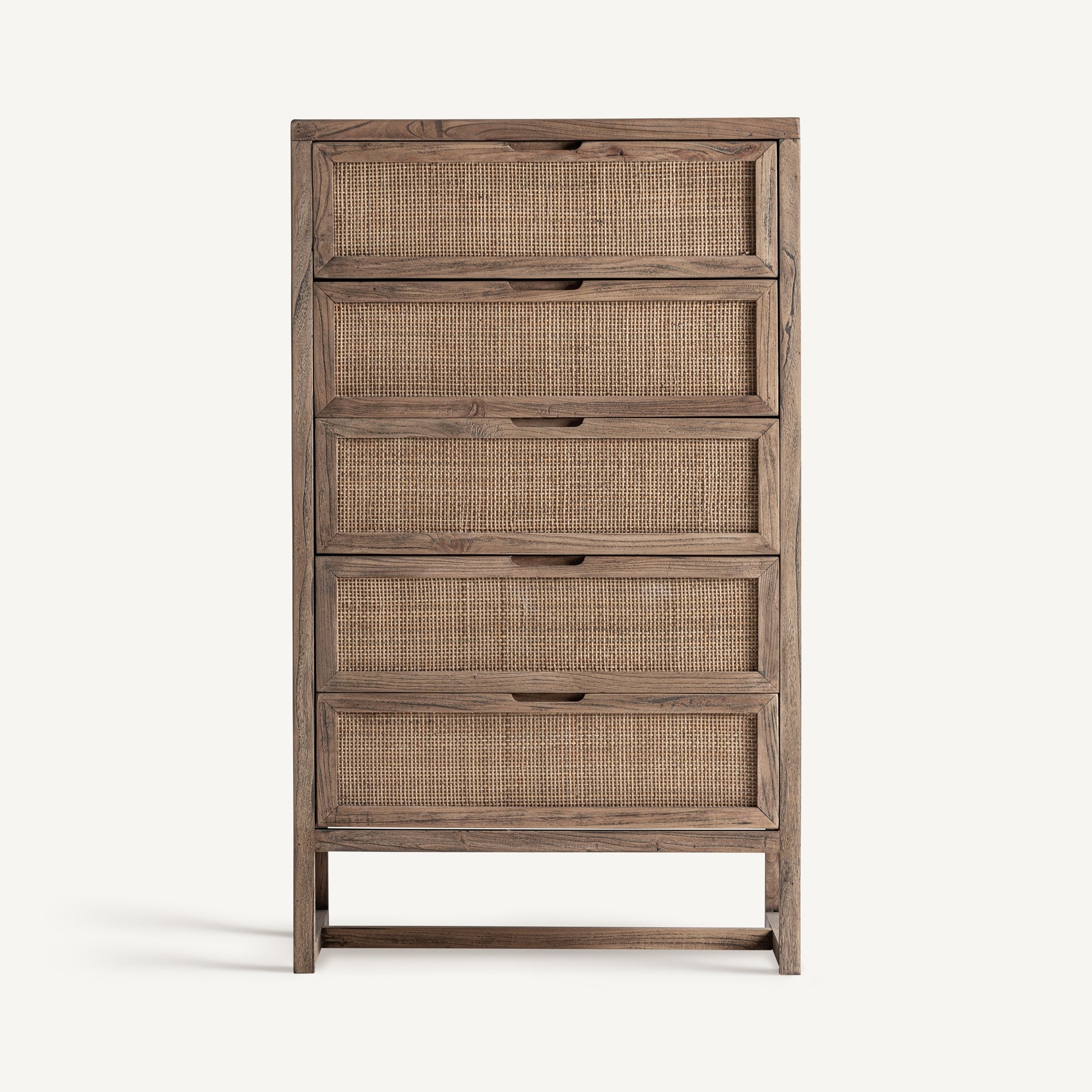 Byremo Elm Wood Tall Chest of Drawers - Maison Rêves UK