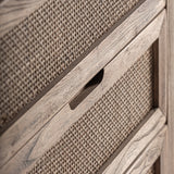 Byremo Elm Wood Tall Chest of Drawers - Maison Rêves UK