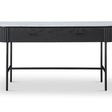 Lantine Marble Console Table - Matt Black