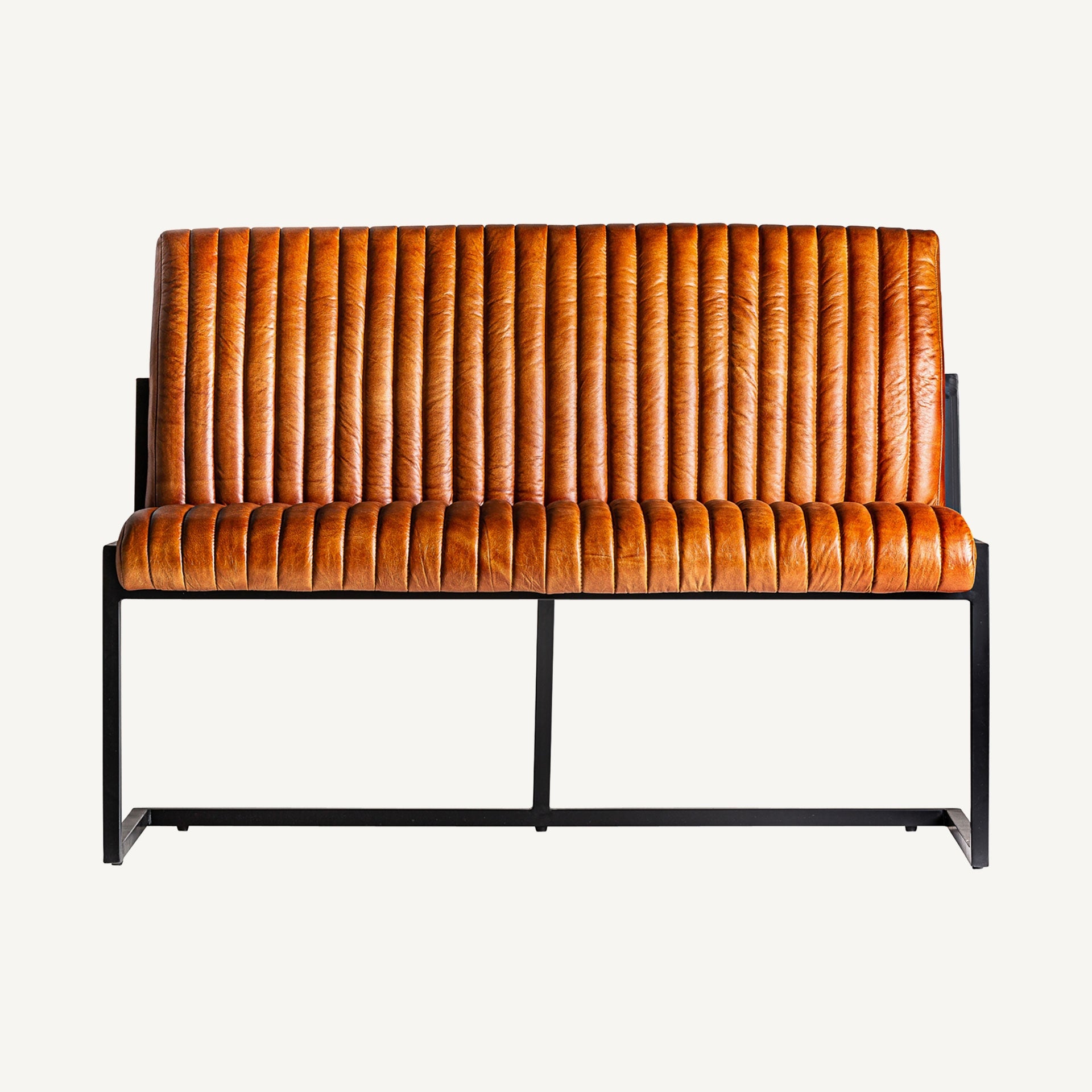 Chadron Buffalo Leather Bar Sofa - Maison Rêves UK