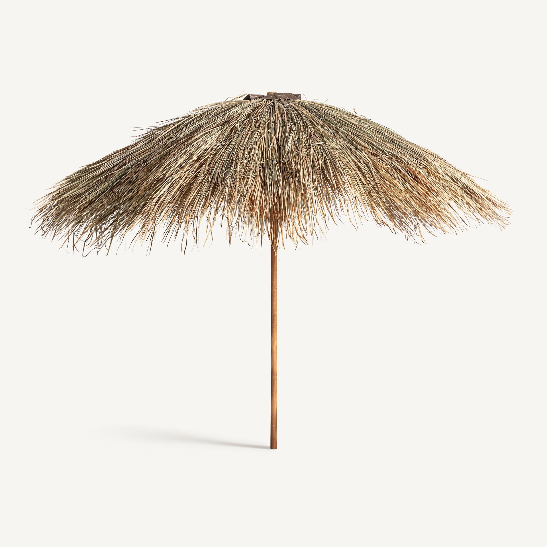 Liwale Teak Wood Parasol - 370cm - Maison Rêves UK