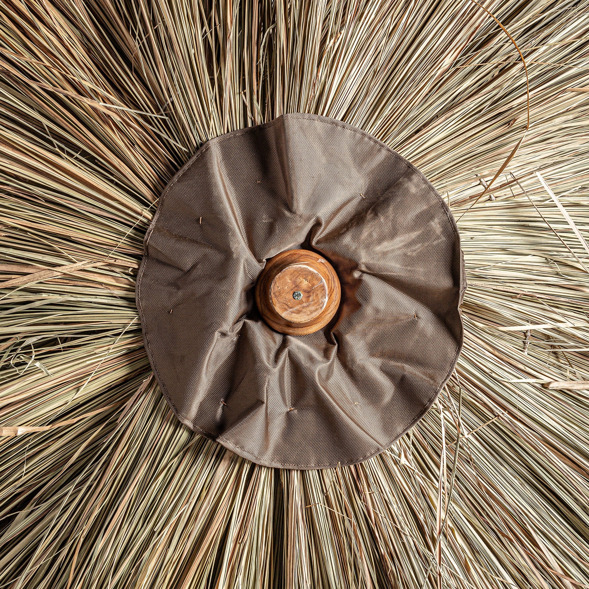 Liwale Teak Wood Parasol - 370cm - Maison Rêves UK