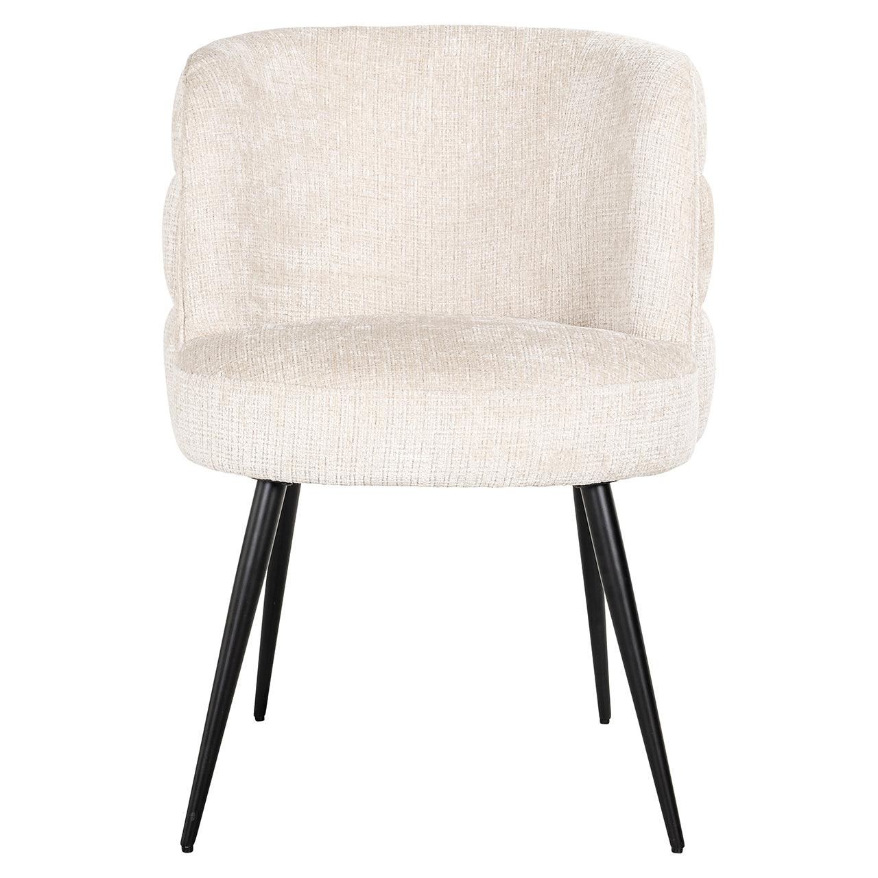 Stella Beige Chenille Fabric Dining Chair by Richmond Interiors - Maison Rêves UK