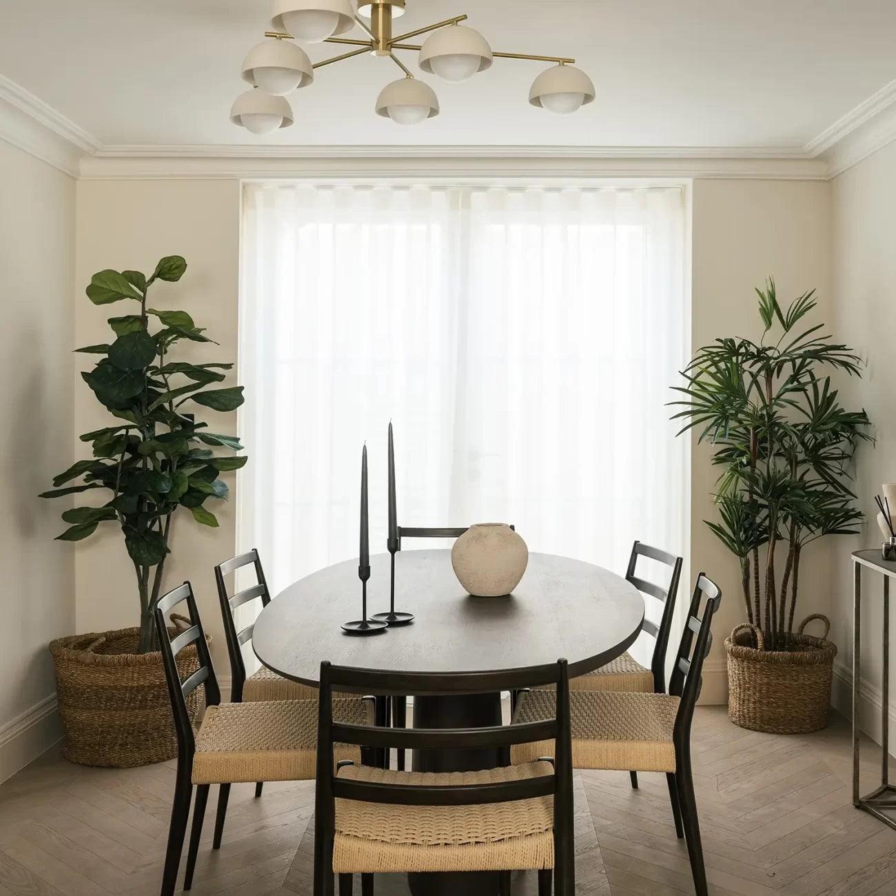 Strata Large Oval Walnut Dining Table by Eccotrading Design London - Landed Stock - Maison Rêves UK