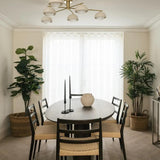 Strata Large Oval Walnut Dining Table by Eccotrading Design London - Landed Stock - Maison Rêves UK