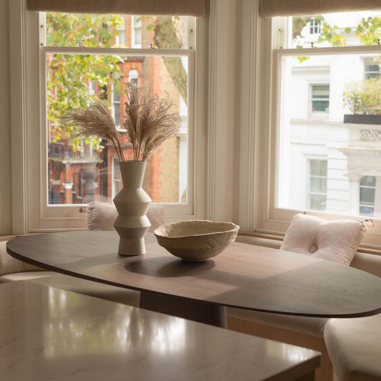 Strata Large Oval Walnut Dining Table by Eccotrading Design London - Interitower | UK 