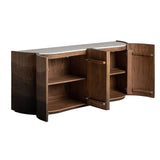 Sturgis Mango Wood Sideboard Rounded - Maison Rêves UK