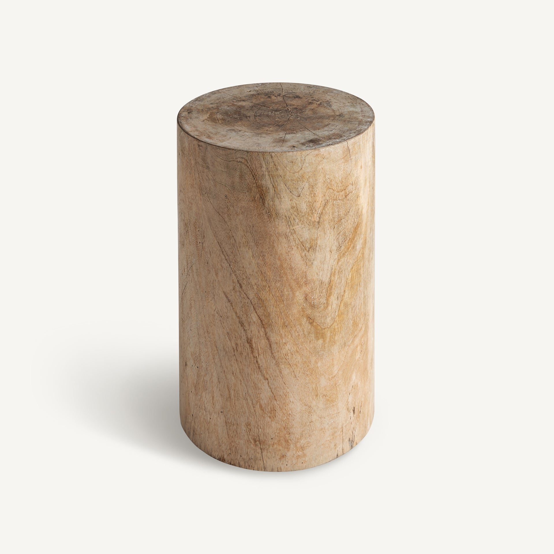 Guelma Suar Wood Stool - Maison Rêves UK