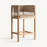 Jarlan Teak Wood Stool - Maison Rêves UK