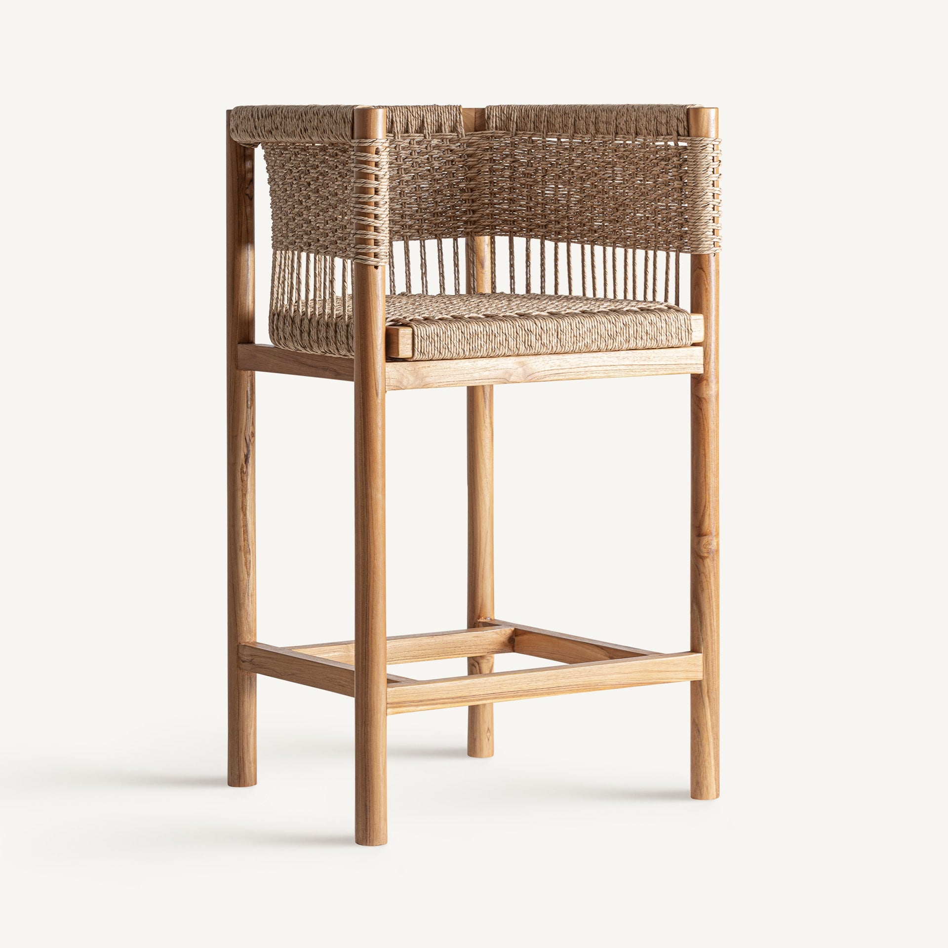 Jarlan Teak Wood Stool - Maison Rêves UK