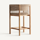 Jarlan Teak Wood Stool - Maison Rêves UK