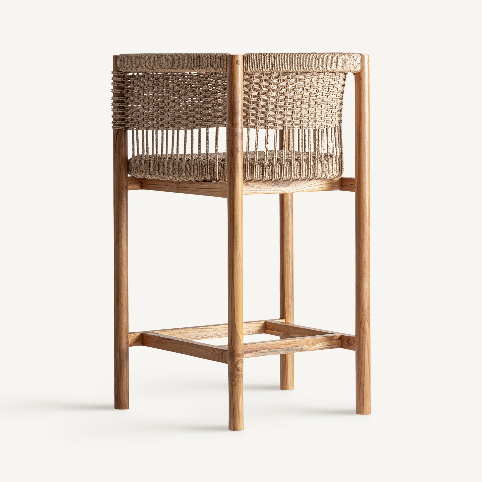 Jarlan Teak Wood Stool - Maison Rêves UK