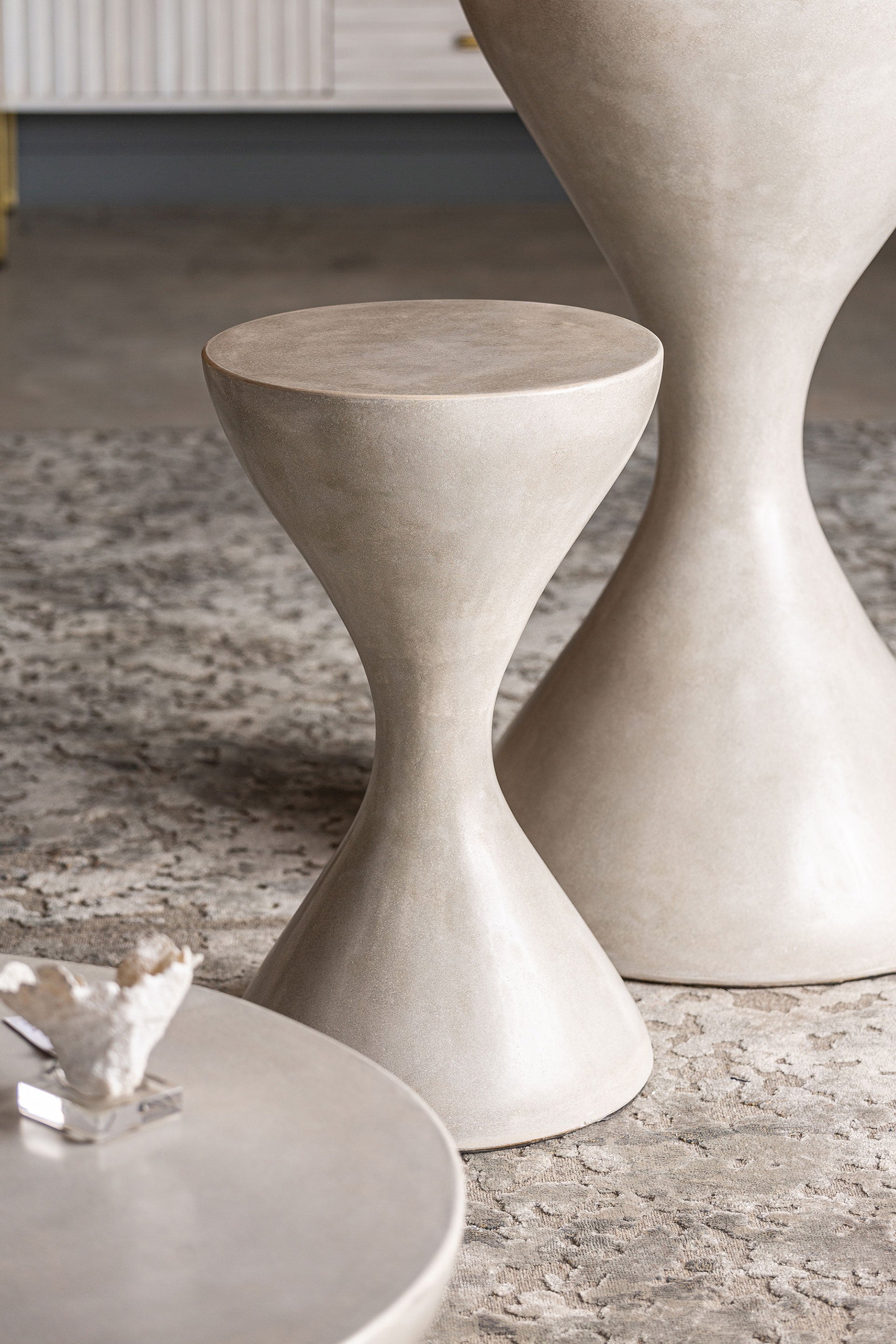 Telfs Concrete Stool - Maison Rêves UK