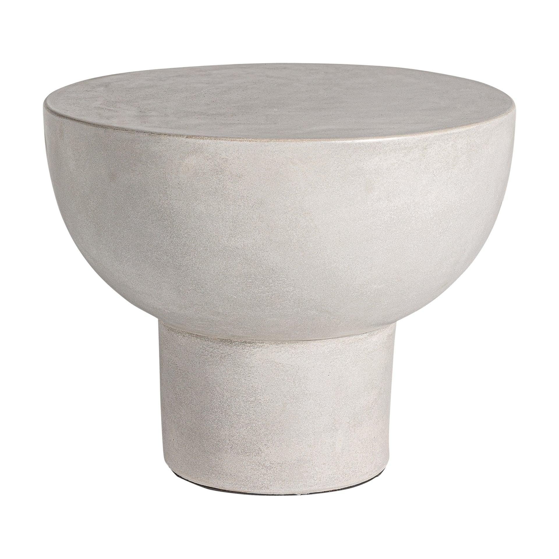 Telfs Concrete Circular Side Table - Maison Rêves UK