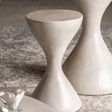 Telfs Concrete Circular Stool/Table - Maison Rêves UK