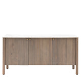 Terra 3 Door Mango Wood Sideboard Marble Top - Maison Rêves UK