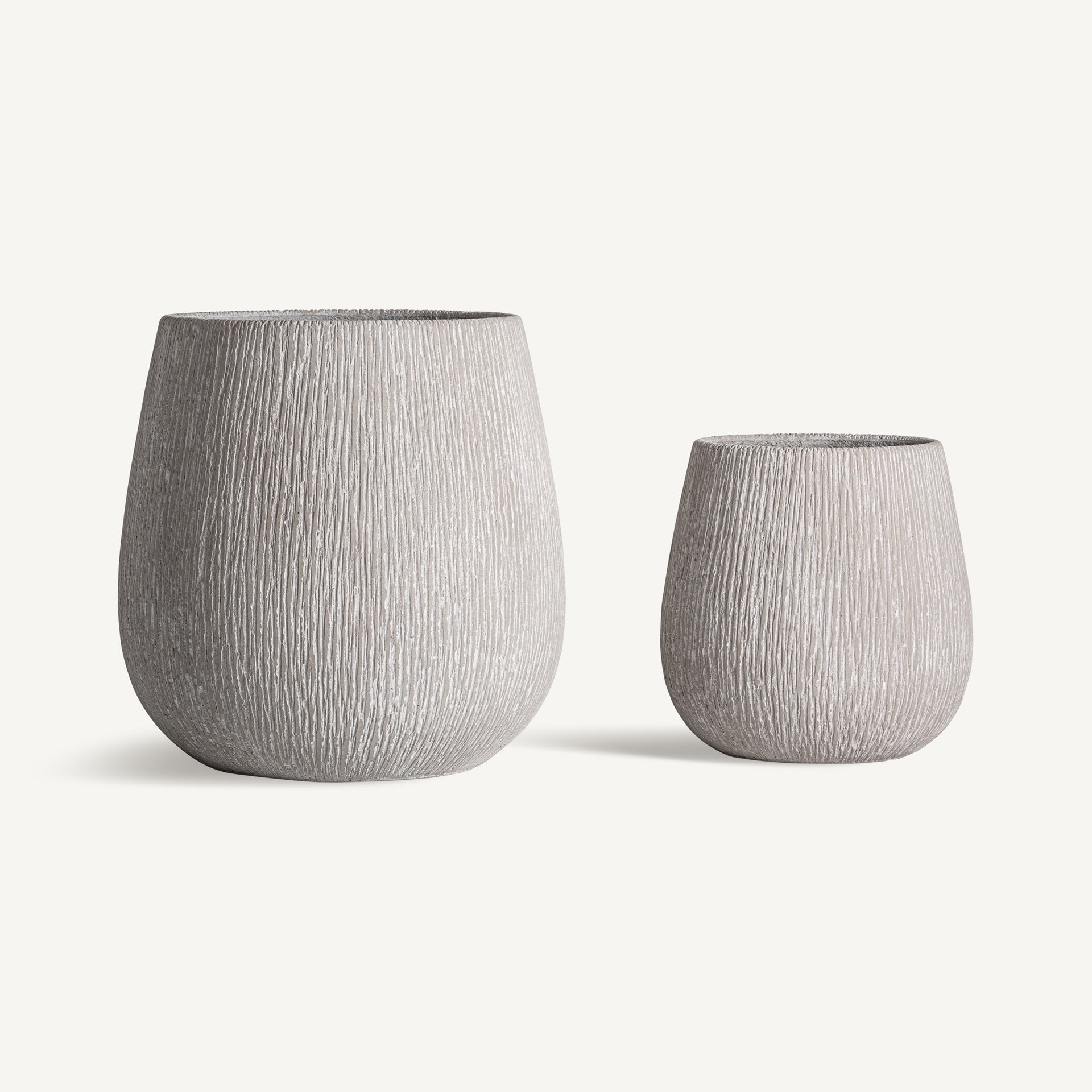 Carlux Fibre Cement Vase (Set of 2) - Maison Rêves UK