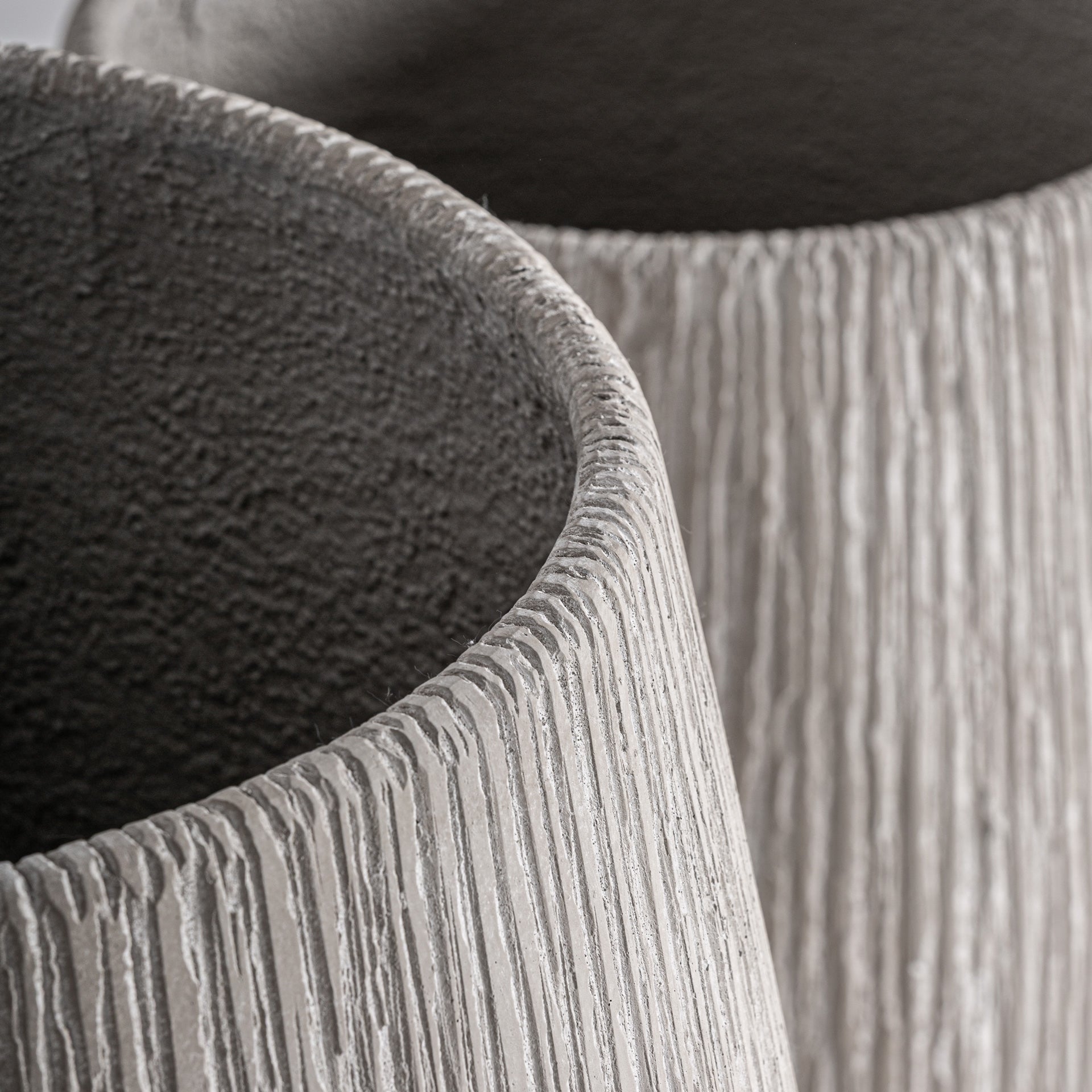 Carlux Fibre Cement Vase (Set of 2) - Maison Rêves UK