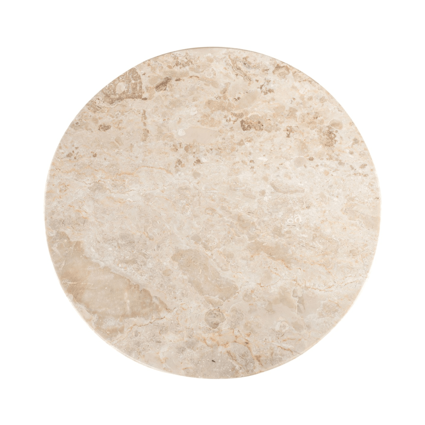 Tommy Polished Cream Marble Occasional Table/Stool - Maison Rêves UK