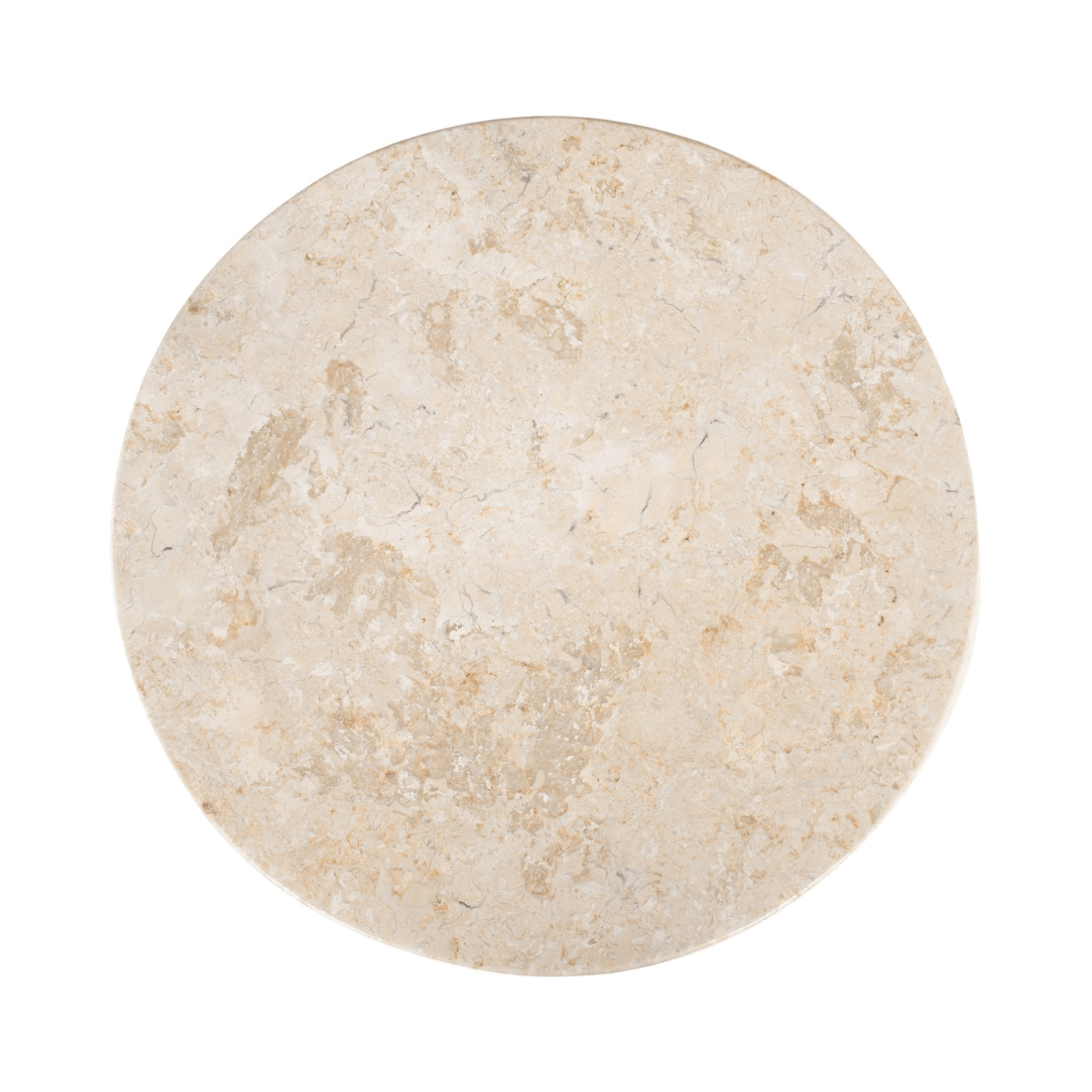 Tommy Polished Cream Marble Occasional Table/Stool - Maison Rêves UK