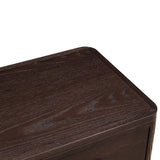 Hudson 2 Drawer Nightstand Brushed Brown Oak by Eccotrading Design London