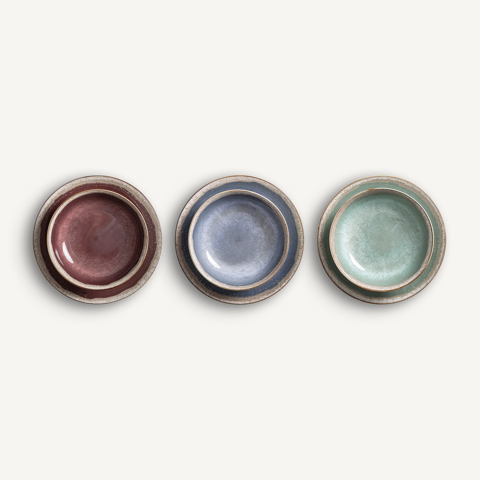 Sorans Porcelain Crockery (Set of 18) - Maison Rêves UK