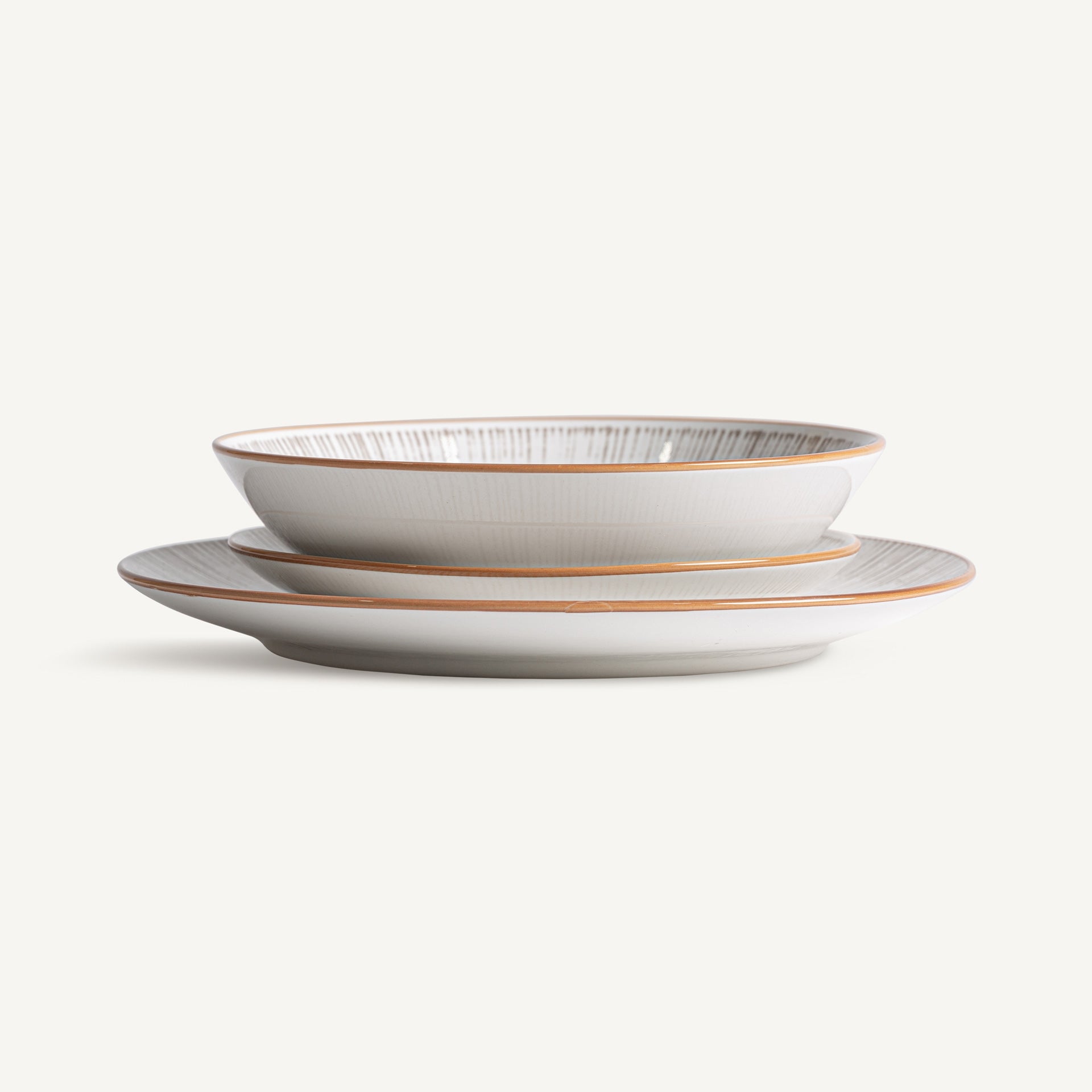 Thulay Porcelain Crockery (Set of 18) - Maison Rêves UK