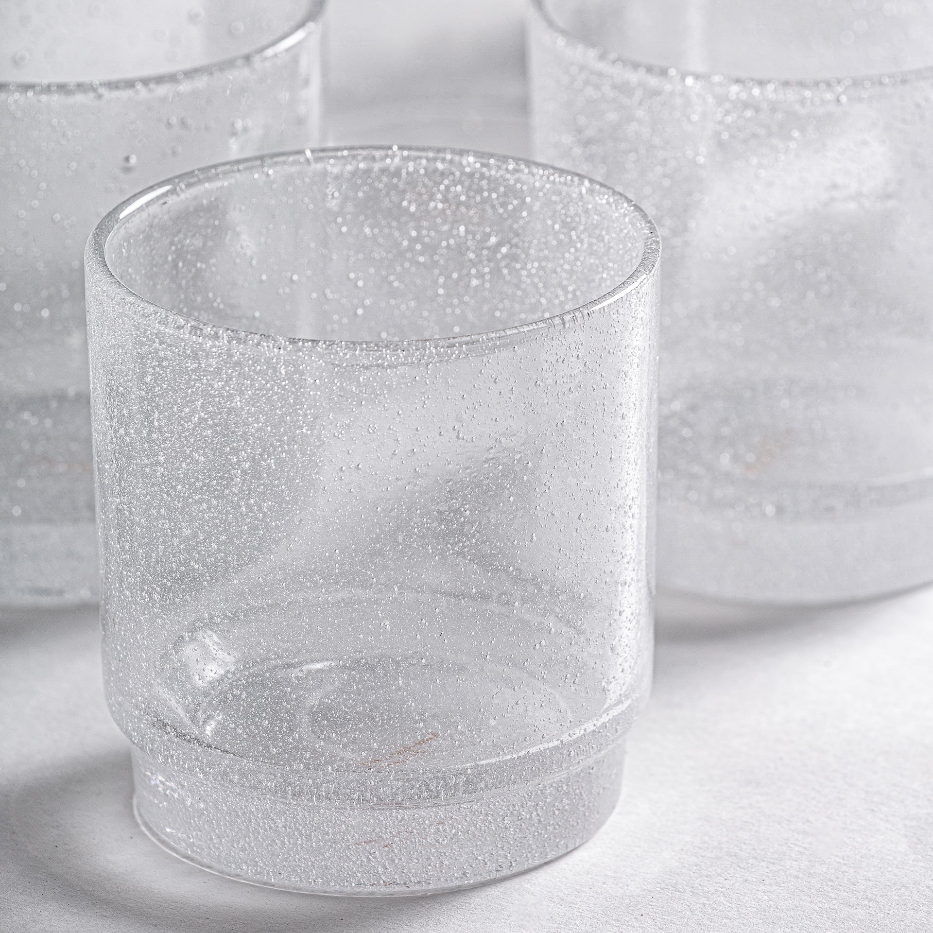 Mesey Clear Ceramic Glass (Set of 6) - Maison Rêves UK