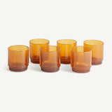 Mesey Amber Ceramic Glass (Set of 6) - Maison Rêves UK
