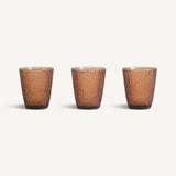 Shama Brown Glass (Set of 3) - Maison Rêves UK