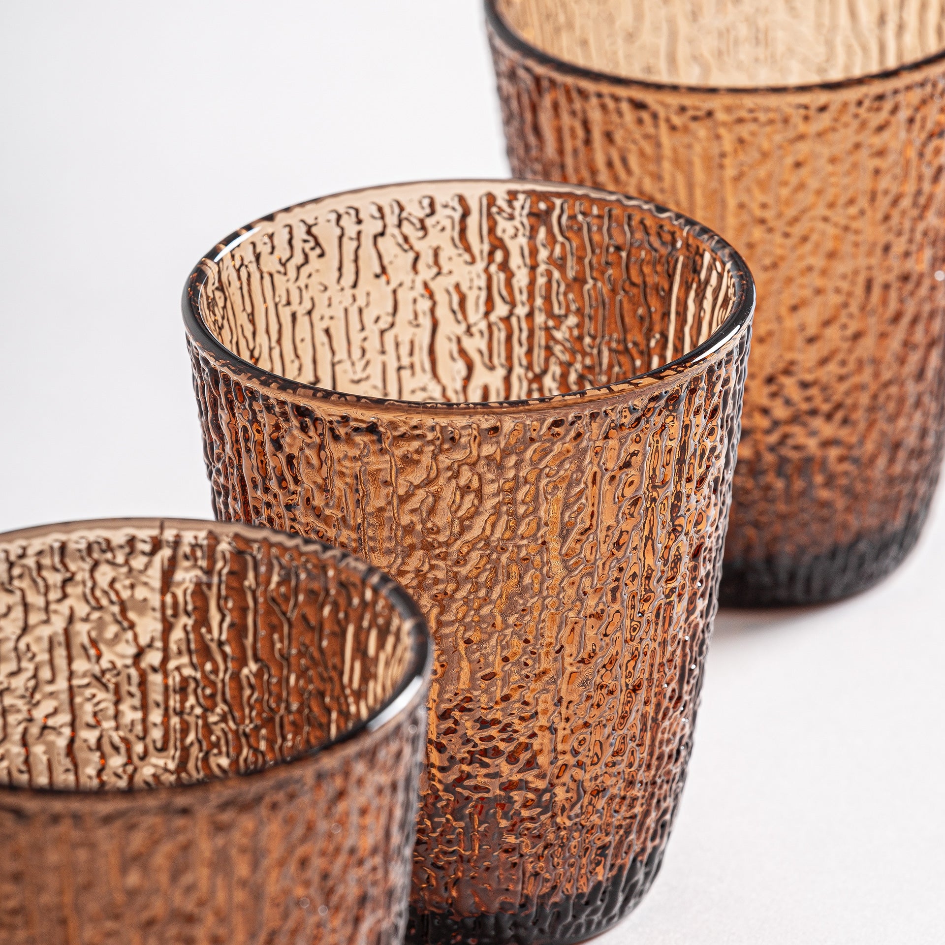 Shama Brown Glass (Set of 3) - Maison Rêves UK