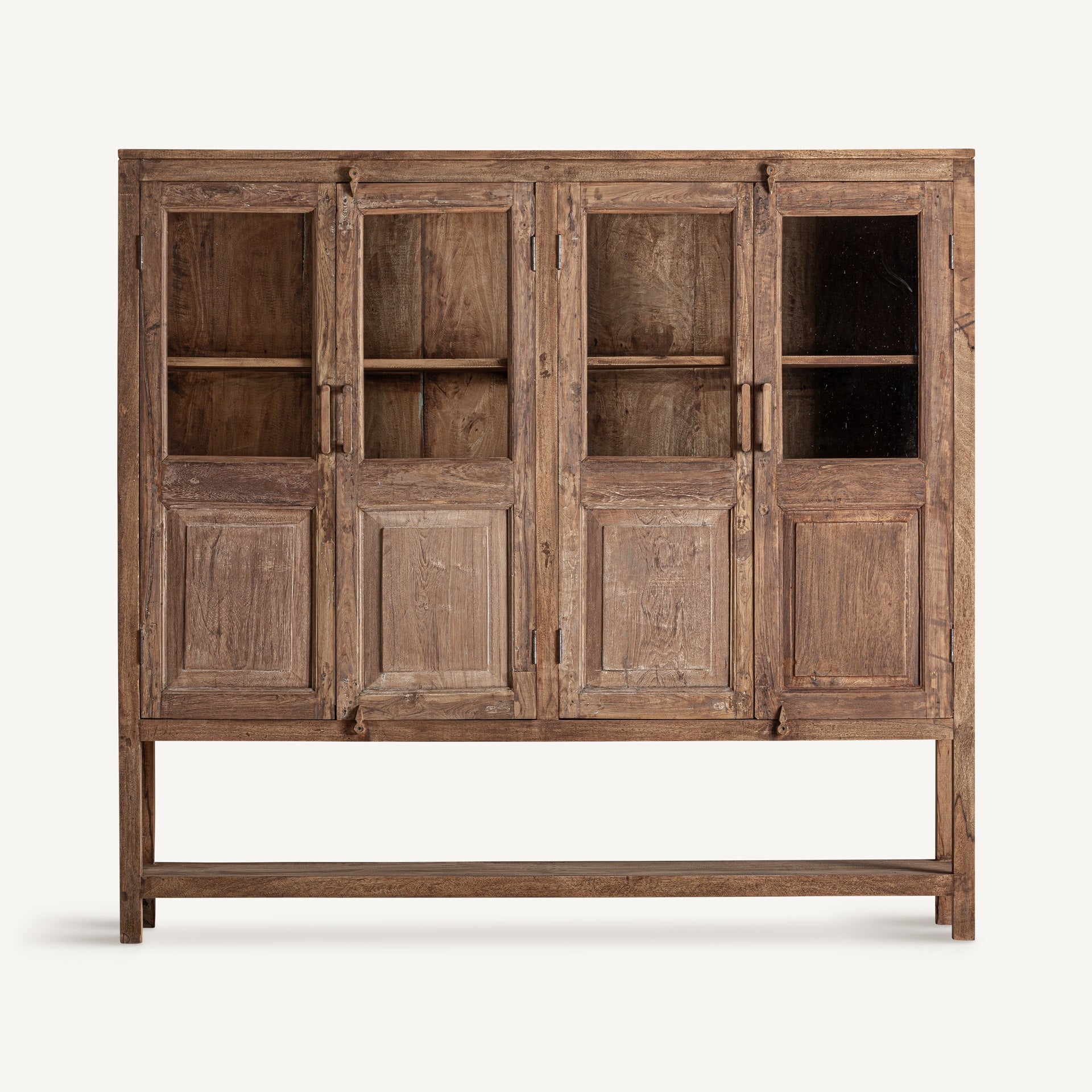 Rubland Mango Wood Glass Cabinet - Maison Rêves UK