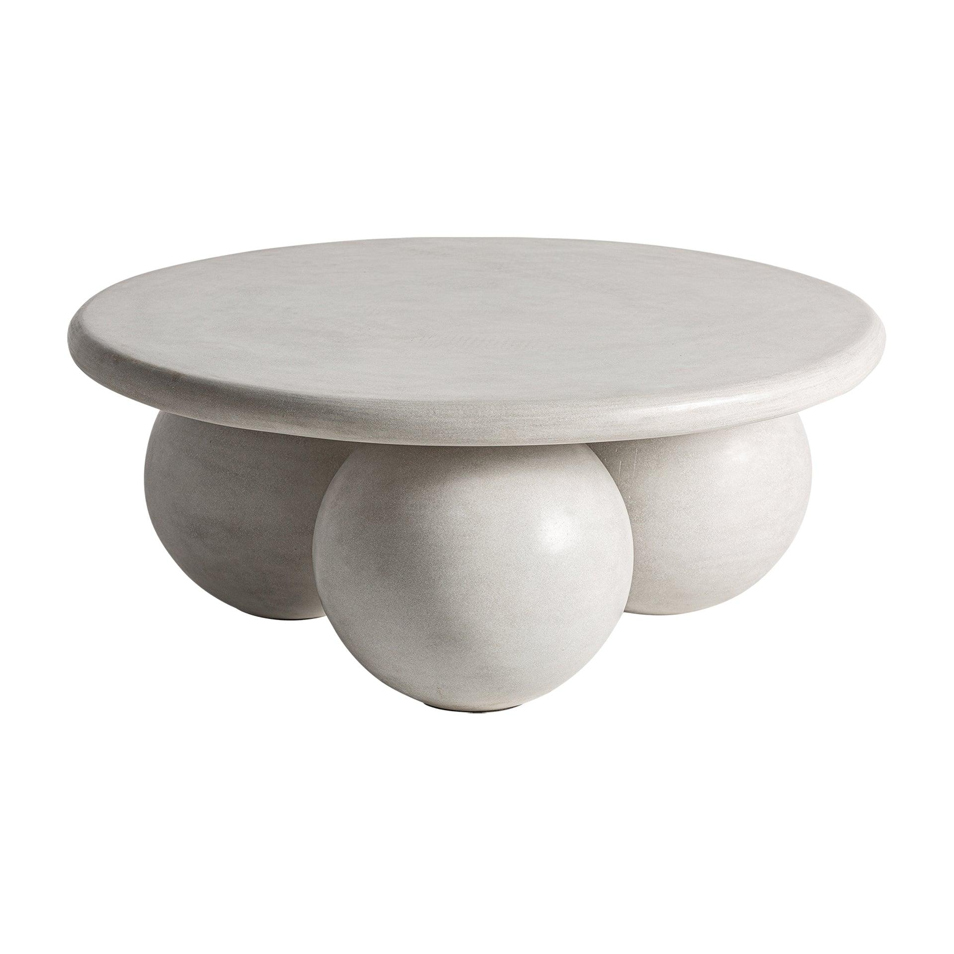 Vytina Concrete Circular Side Table - Maison Rêves UK