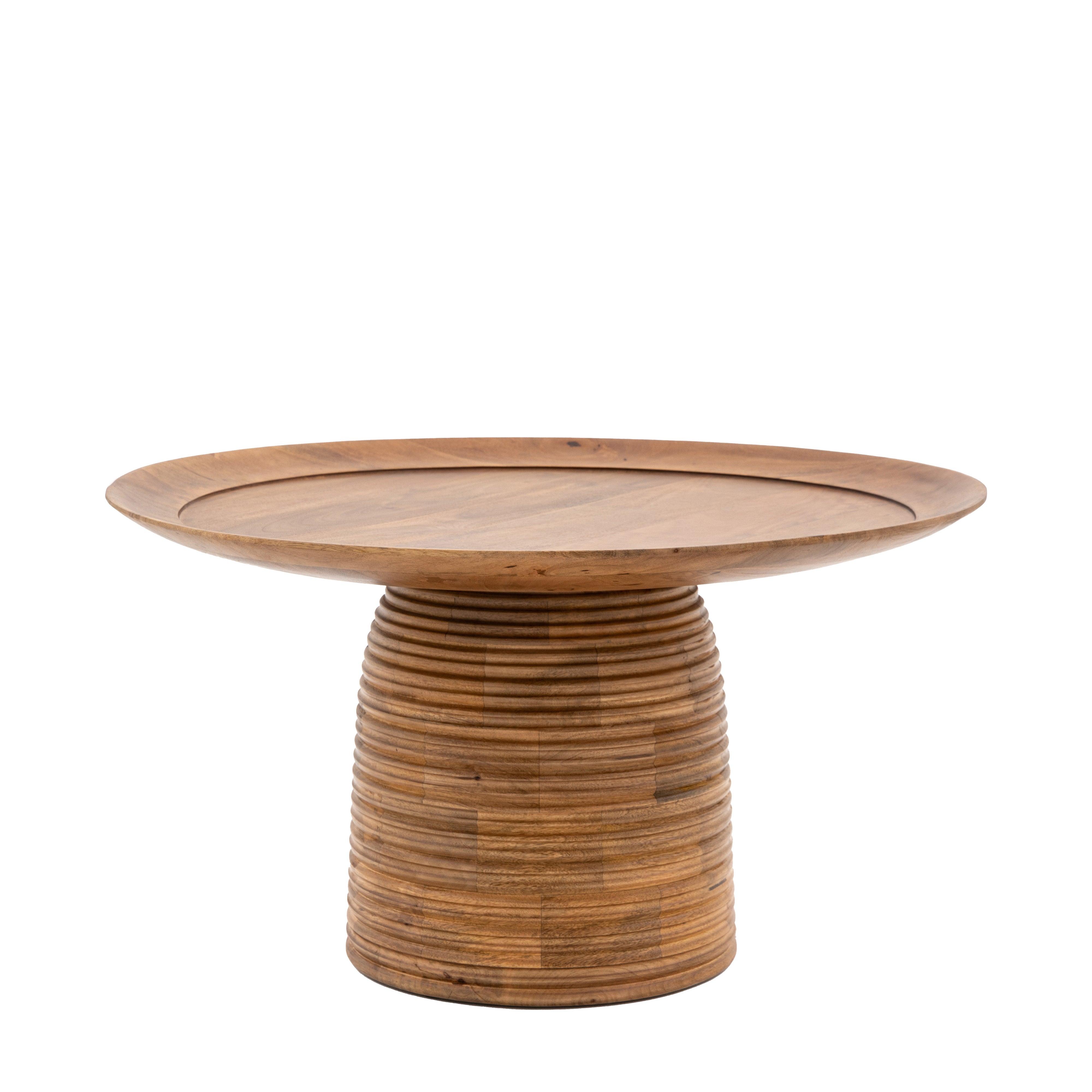 Weaver Natural Mango Wood Coffee Table - Maison Rêves UK