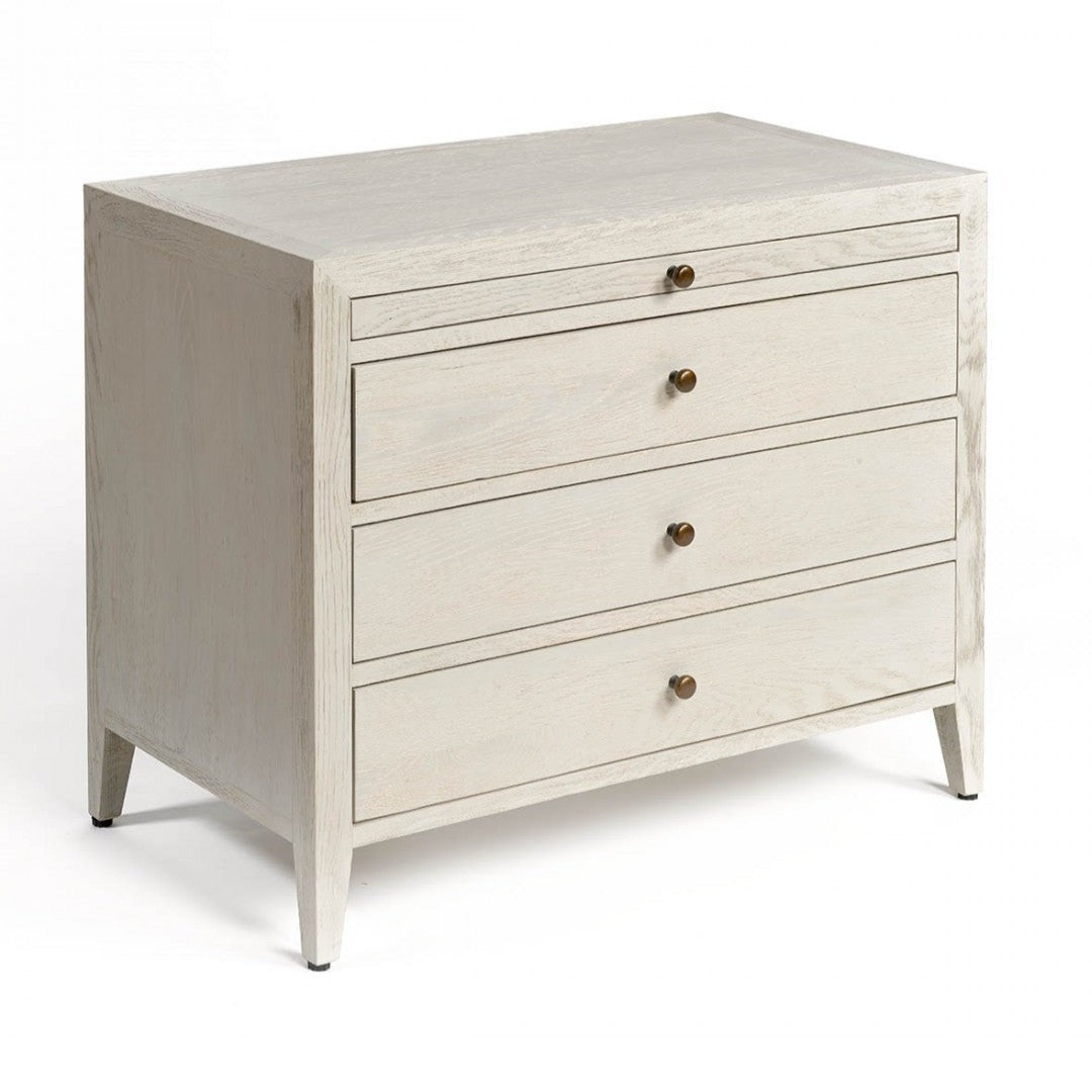 Maria Oak Wood Chest of Drawers with Tray Feature