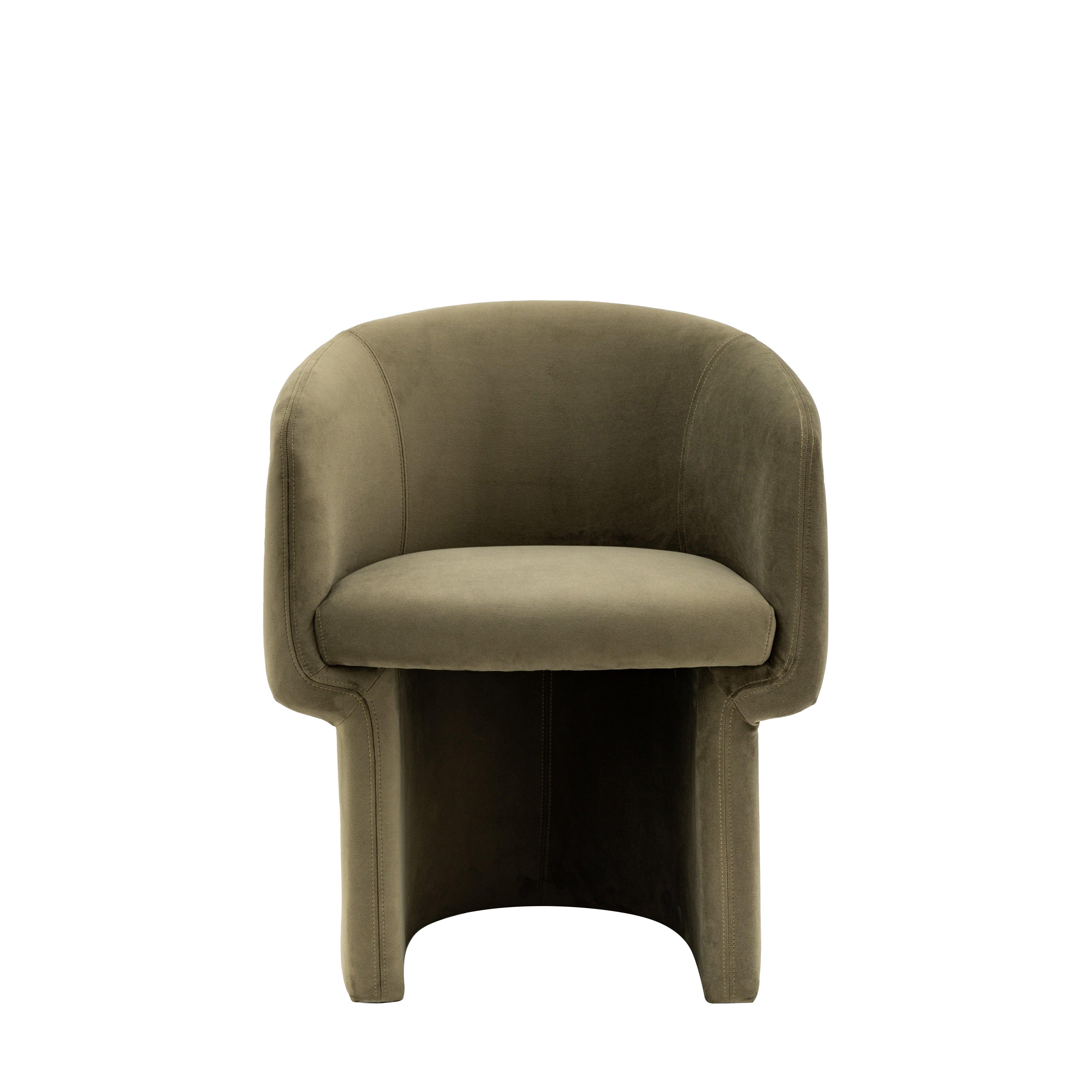 Willowbrook Dining Chair Moss Green Fabric - Maison Rêves UK