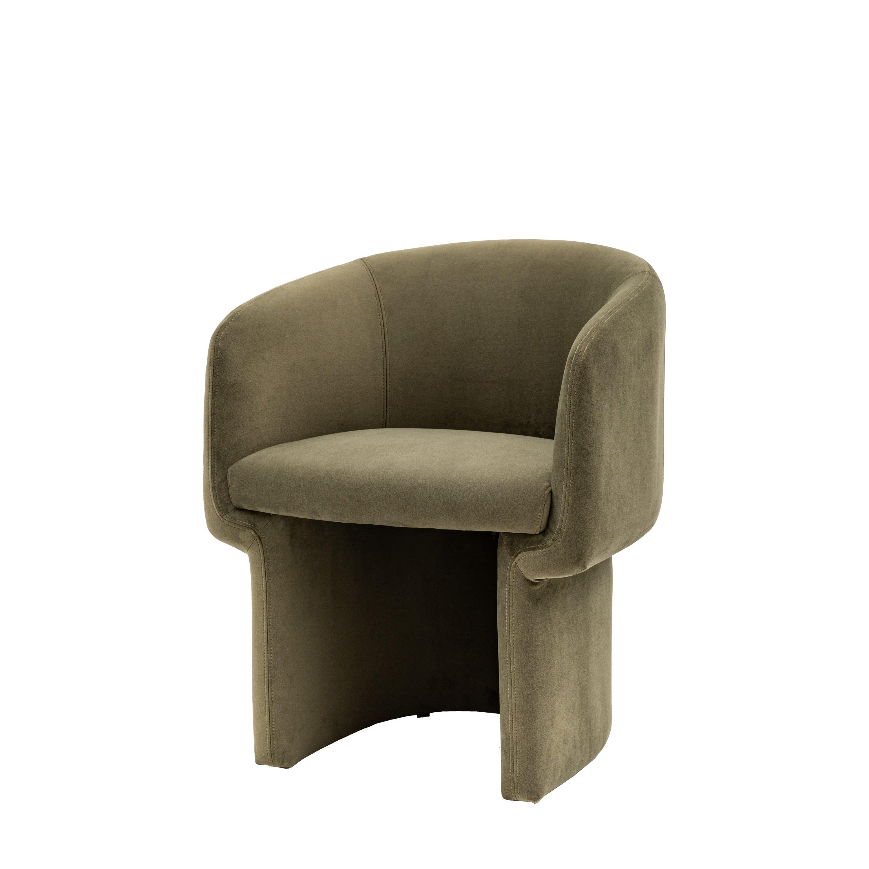 Willowbrook Dining Chair Moss Green Fabric - Maison Rêves UK