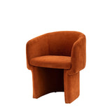 Willowbrook Dining Chair Rust Fabric - Maison Rêves UK