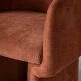 Willowbrook Dining Chair Rust Fabric - Maison Rêves UK