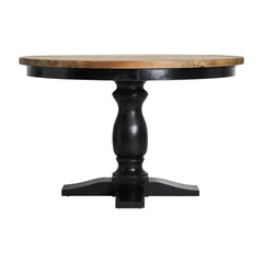 Zenica Elm Wood Circular Dining Table - Maison Rêves UK