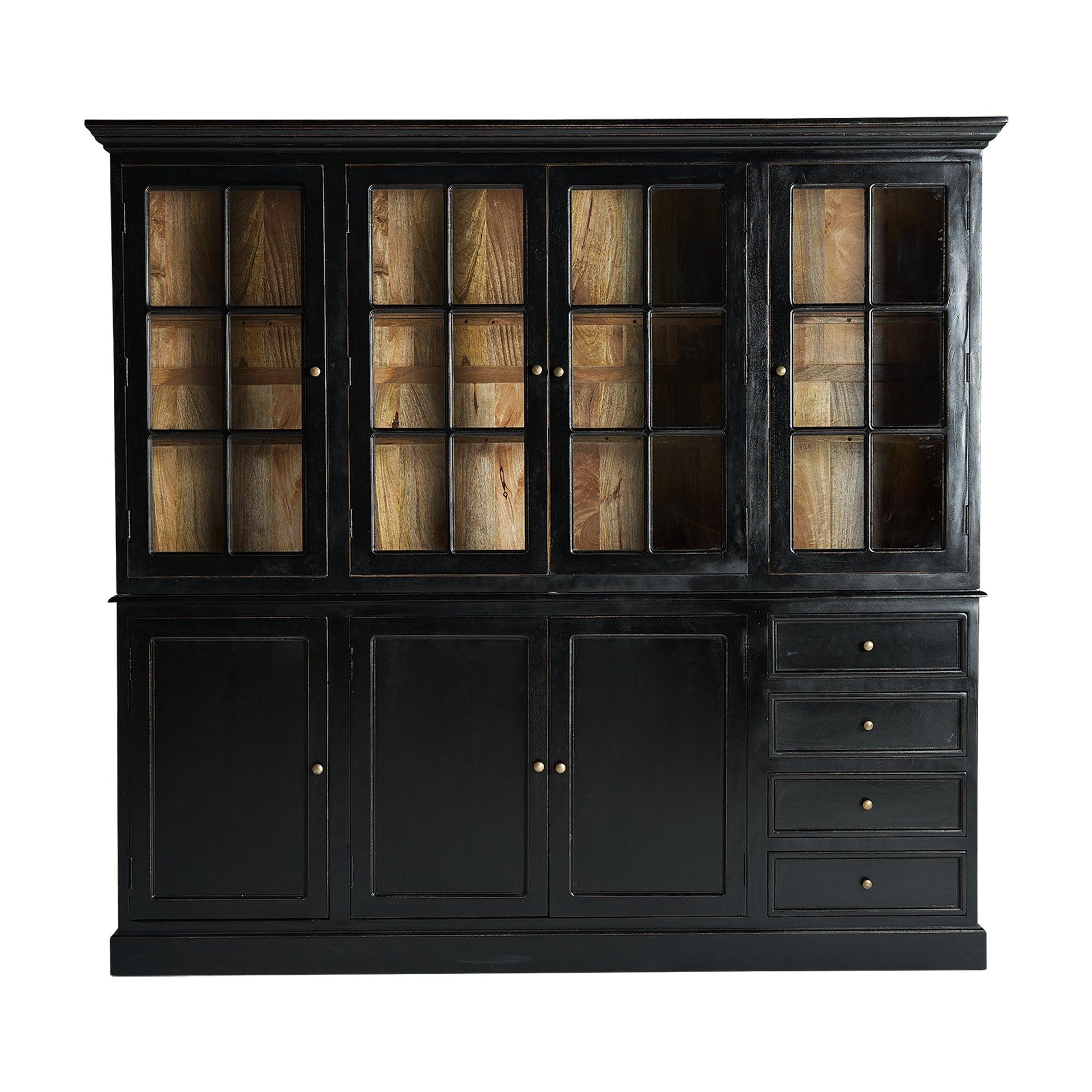 Zenica Modular Mango Wood Display Cabinet - Maison Rêves UK