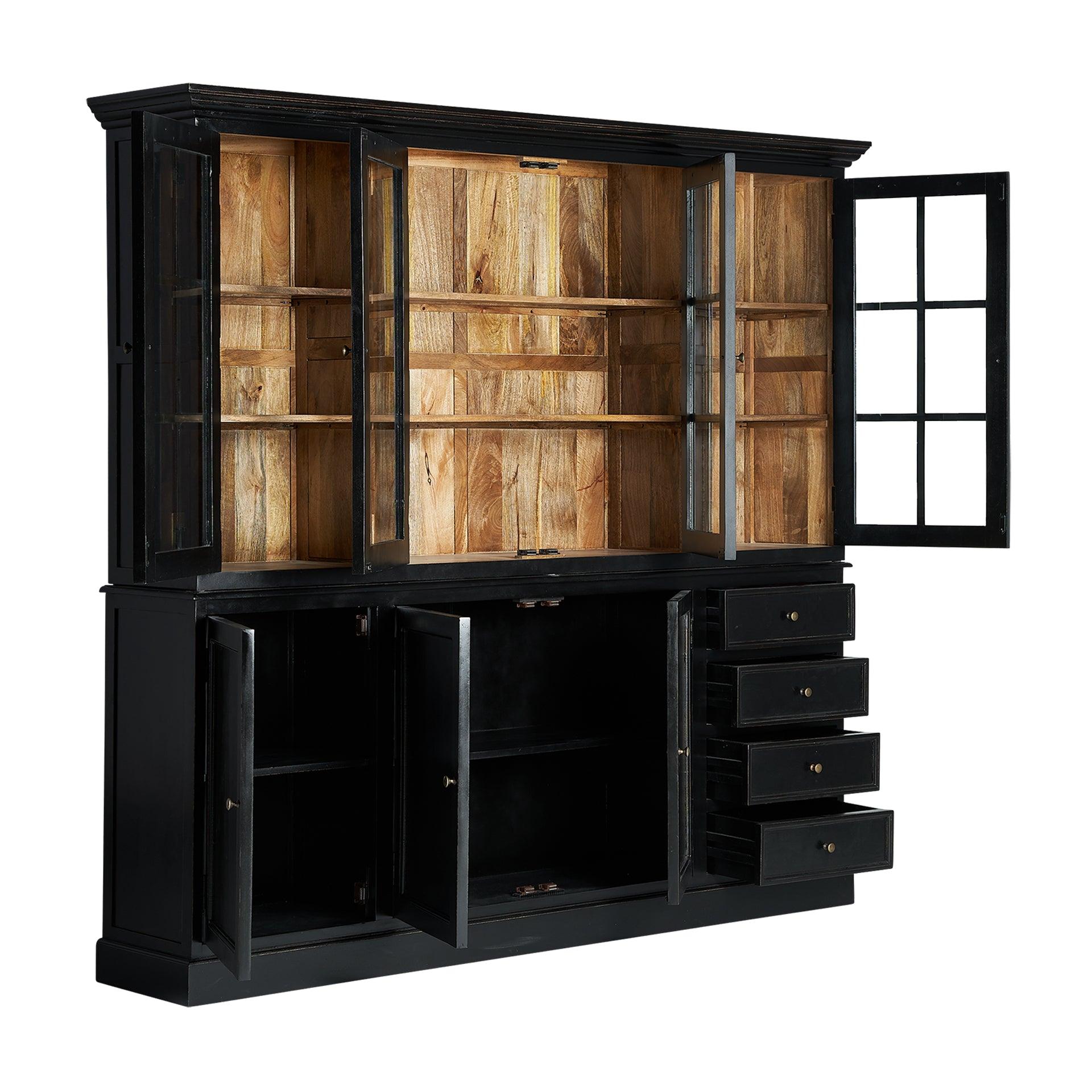 Zenica Modular Mango Wood Display Cabinet - Maison Rêves UK