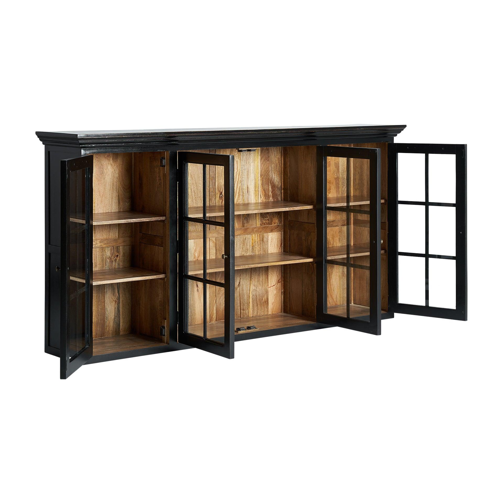 Zenica Modular Mango Wood Display Cabinet - Maison Rêves UK