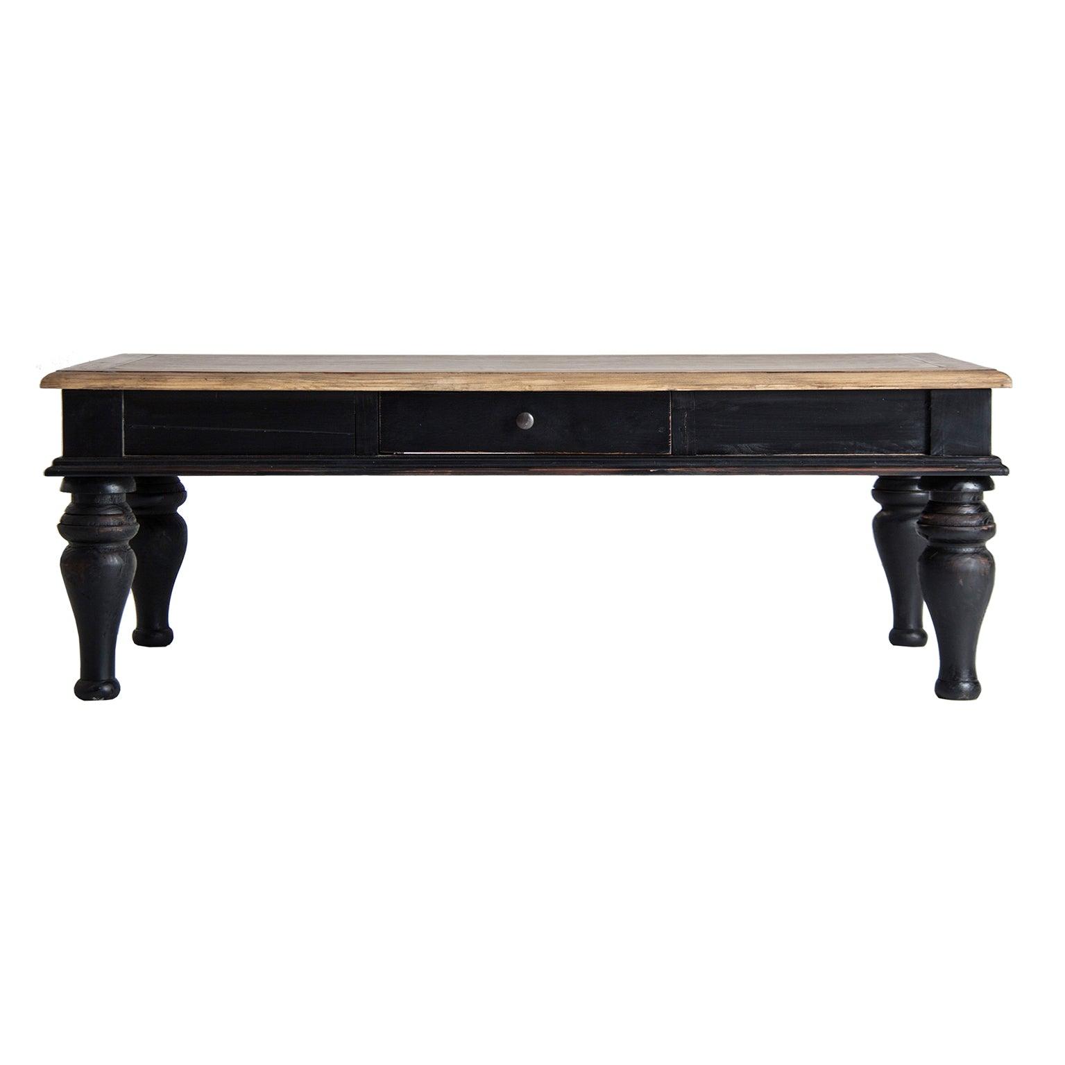 Zenica Recycled Wood Rectangular Coffee Table - Maison Rêves UK