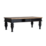 Zenica Recycled Wood Rectangular Coffee Table - Maison Rêves UK