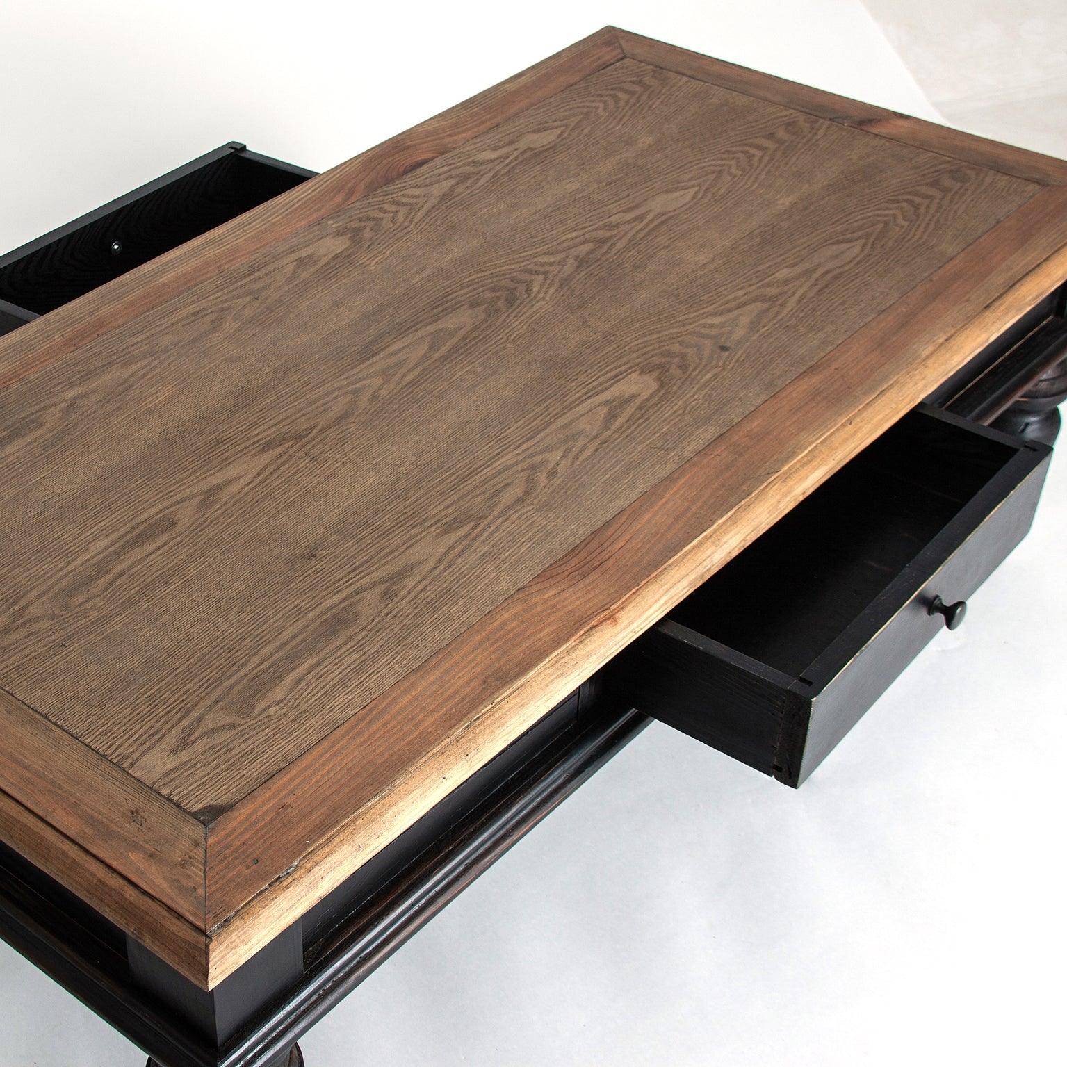 Zenica Recycled Wood Rectangular Coffee Table - Maison Rêves UK