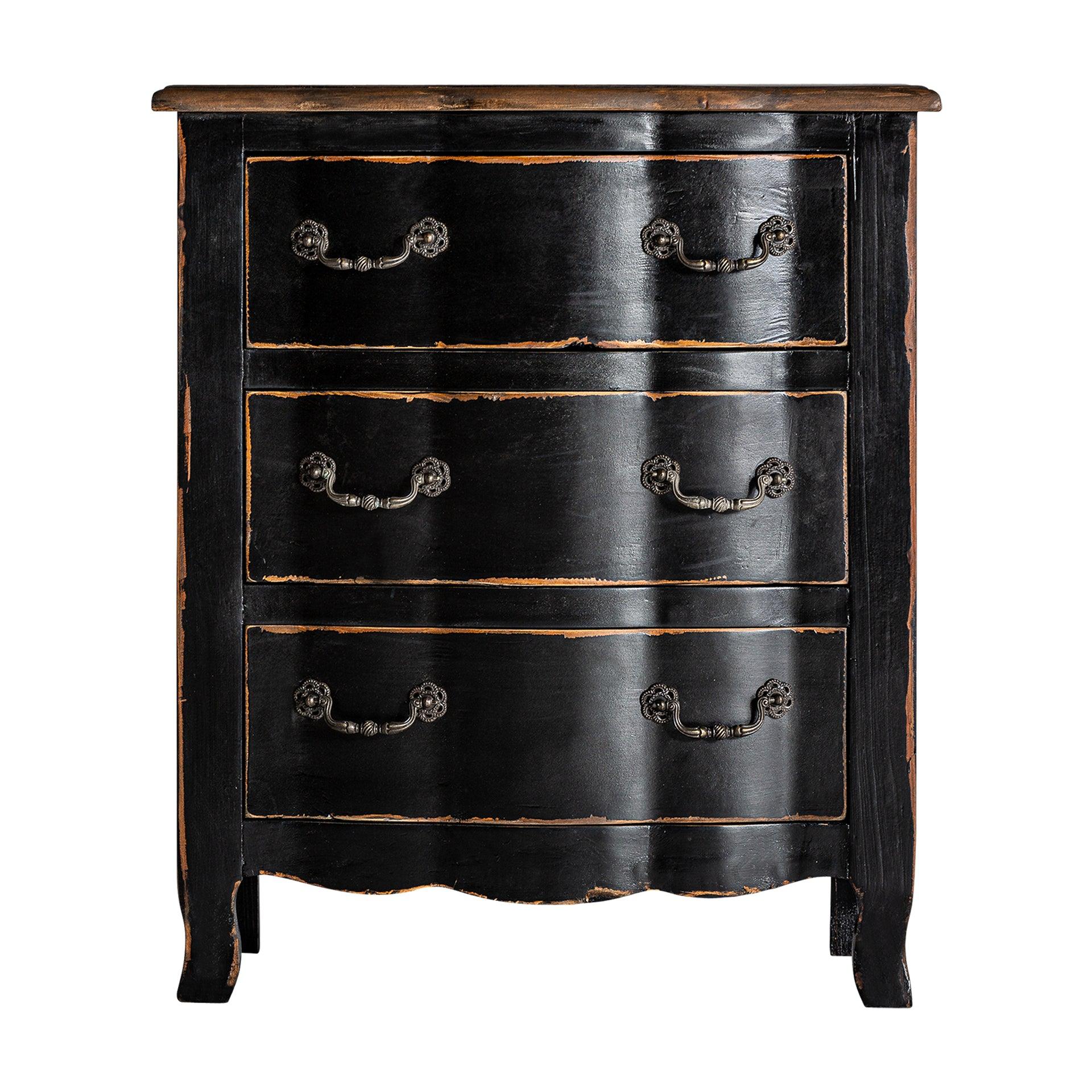 Zenica Tall Elm Wood Bedside Chest - Maison Rêves UK