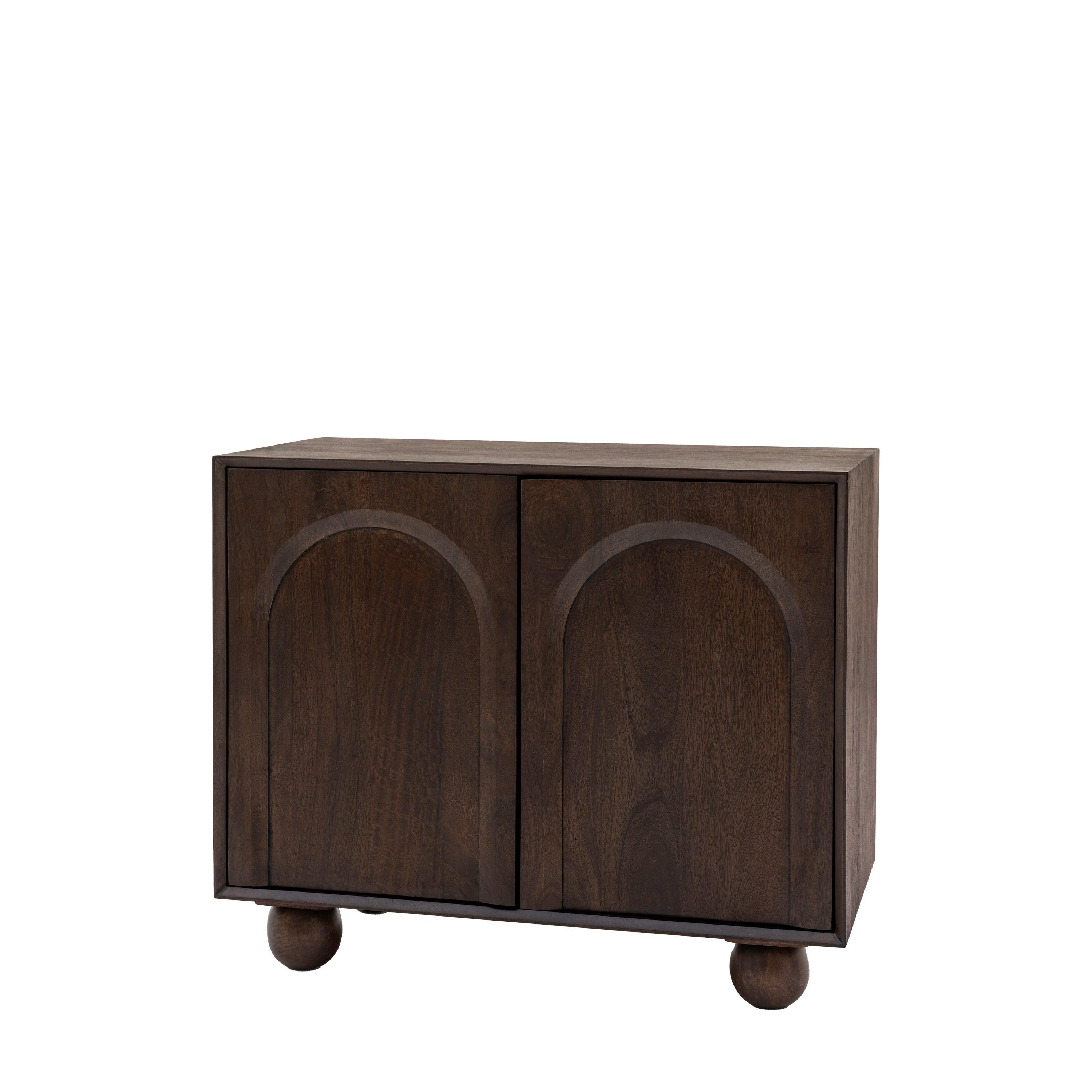 Zenith Walnut 2 Door Sideboard Mango Wood - Maison Rêves UK