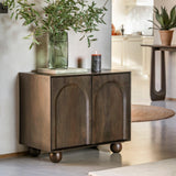 Zenith Walnut 2 Door Sideboard Mango Wood - Maison Rêves UK