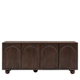 Zenith Walnut 4 Door Sideboard Mango Wood - Maison Rêves UK